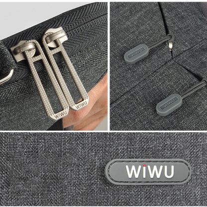Wiwu City Commuter Serisi 13.3 inç Çapraz Vücut Askılı Laptop Çantası Siyah