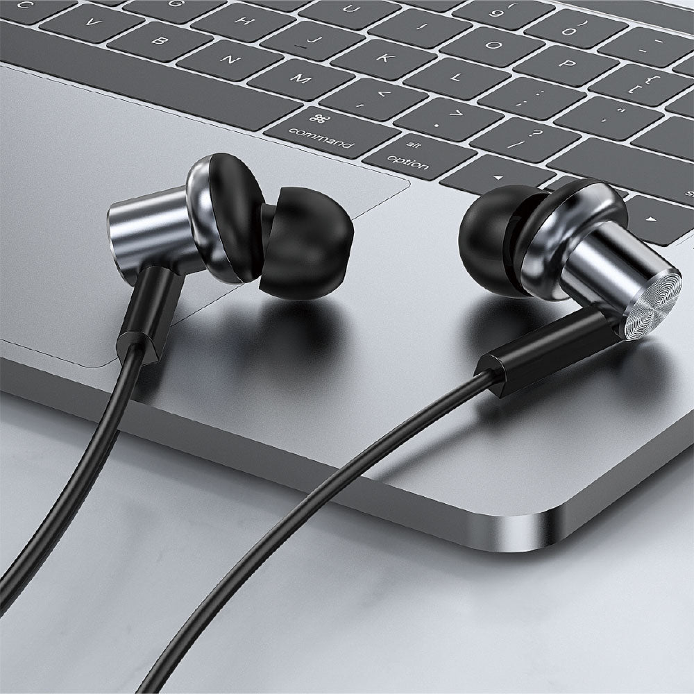 Wiwu EB311 Hi-Fi Sound Quality 3.5mm In-Ear Headphones Black 
