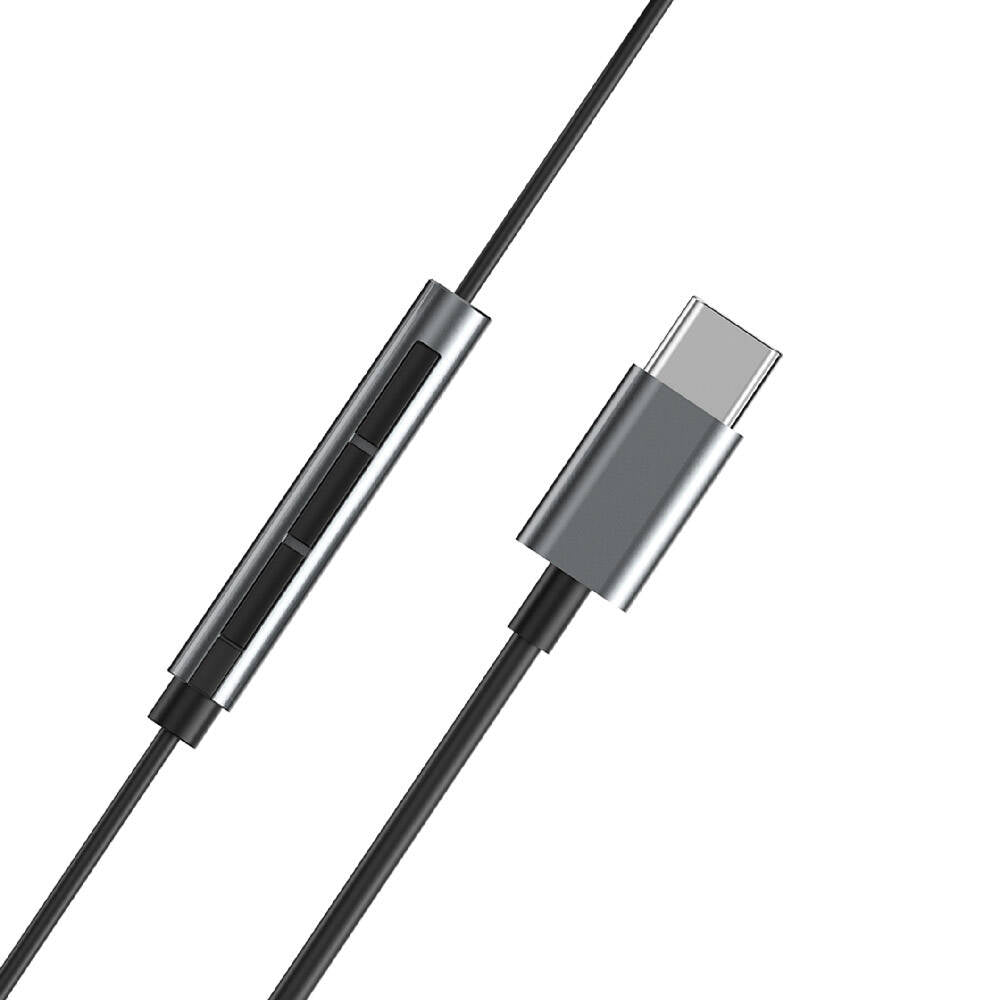 Wiwu EB315 Hi-Fi Sound Quality Type-C Earbud Headphones Gray 