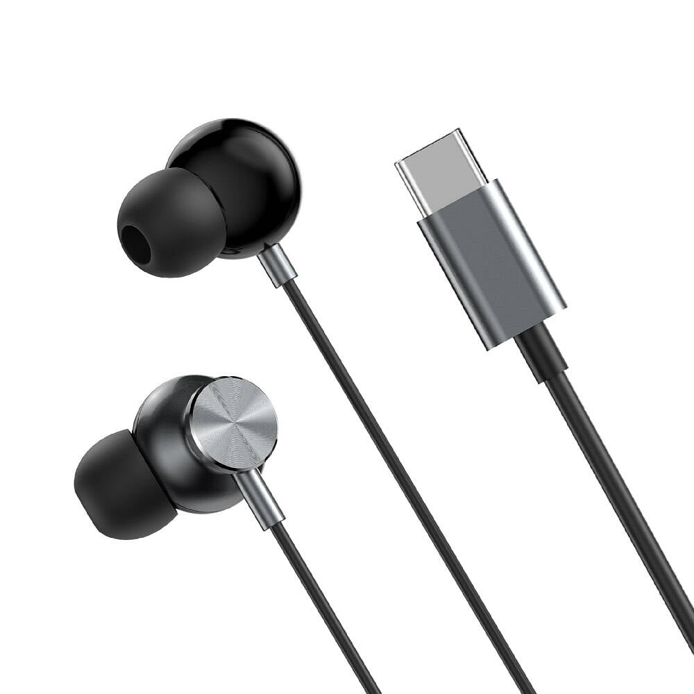 Wiwu EB315 Hi-Fi Sound Quality Type-C Earbud Headphones Gray 