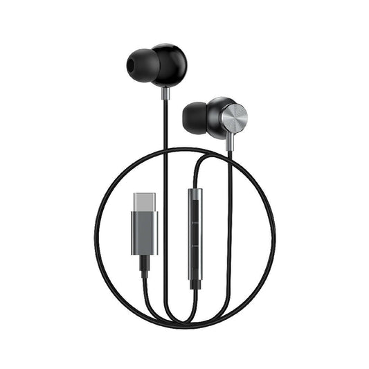 Wiwu EB315 Hi-Fi Sound Quality Type-C Earbud Headphones Gray 