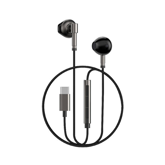 Wiwu EB316 Hi-Fi Sound Quality Type-C Earbud Headphones Black 