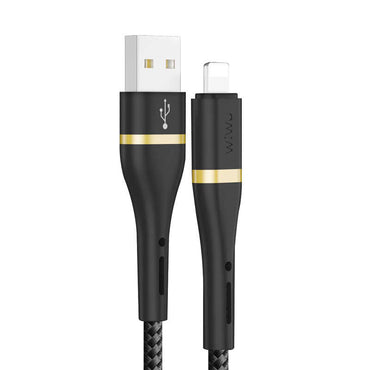 Wiwu ED-105 2 in 1 USB A- Type-C to Lightning Elite Data Cable Black 