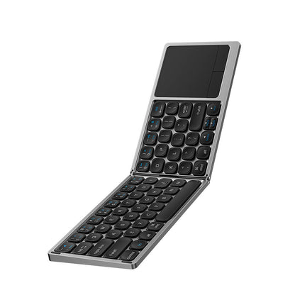 Wiwu FMK-04 Katlanabilir Bluetooth Kablosuz Multifonksiyonel Touchpad Klavye Gri
