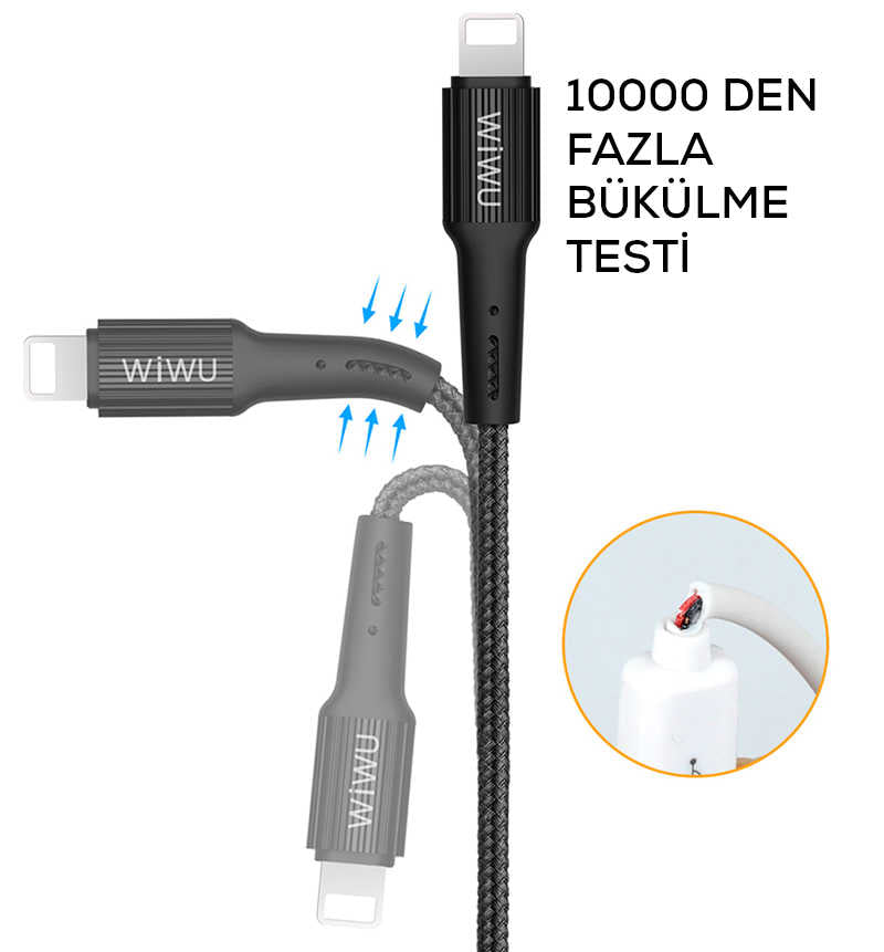 Wiwu G20 Gear Charging Type-C Cable Black
