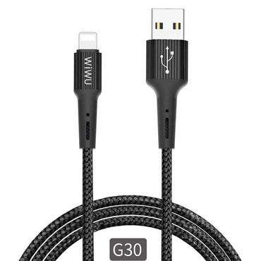 Wiwu G30 Gear Charging Lightning Cable Black