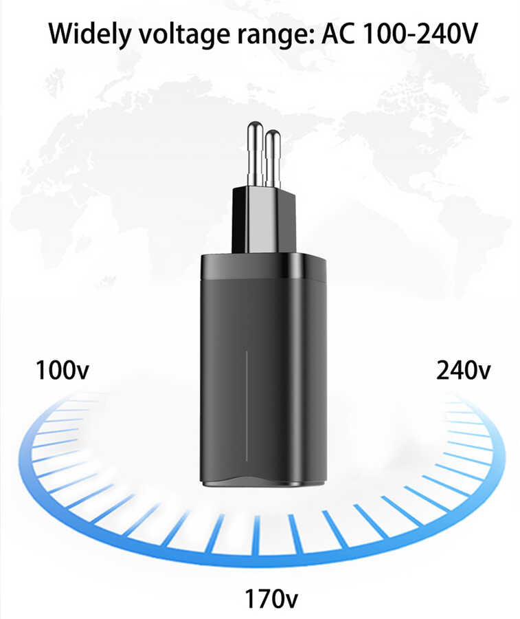 Wiwu GaN Tech GTC6521-65W Power Adapter Black