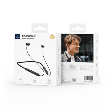 Wiwu GB03 Soundbeast Boyun Askılı Kulak İçi Bluetooth Kulaklık v.5.3 Siyah