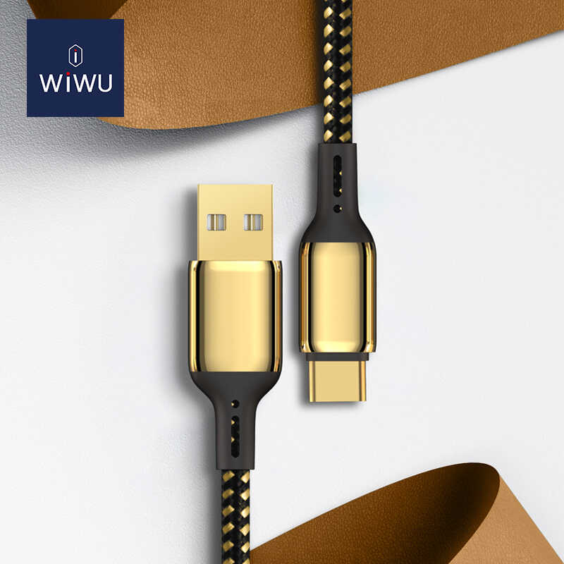 Wiwu Golden Series GD-101 Type-C Data Kablo 3M Gold
