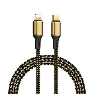 Wiwu Golden Series GD-103 Lightning to PD Data Cable 1.2M Gold