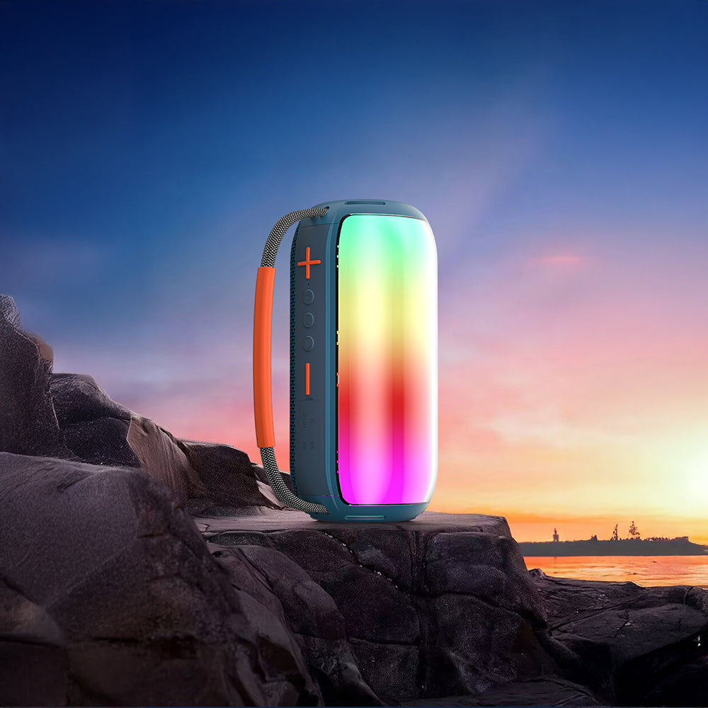 Wiwu H6 RGB Işıklı Askılı TWS Bluetooth Speaker Hoparlör v5.3 16W Mavi