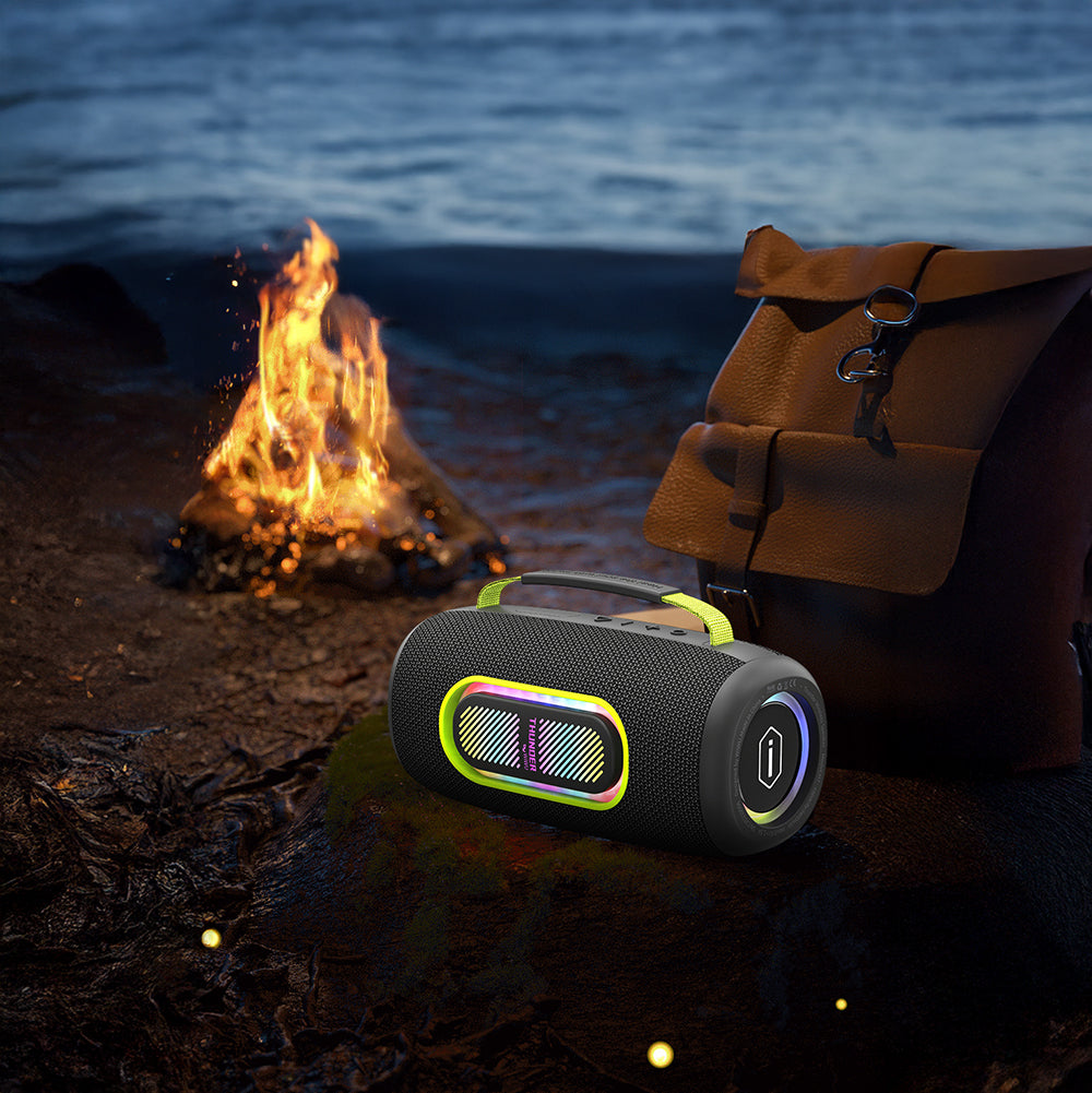 Wiwu H7 RGB Işıklı Askılı TWS Bluetooth Speaker Hoparlör v5.3 40W Siyah