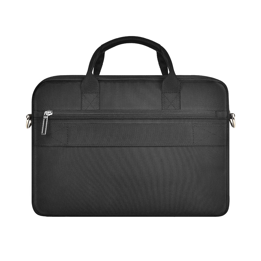 Wiwu Hali Serisi 1680D Su Geçirmez Polyester Kumaş Çapraz Vücut Askılı 14 inç Laptop Çantası Siyah
