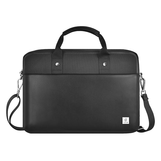 Wiwu Hali Serisi 1680D Su Geçirmez Polyester Kumaş Çapraz Vücut Askılı 14 inç Laptop Çantası Siyah