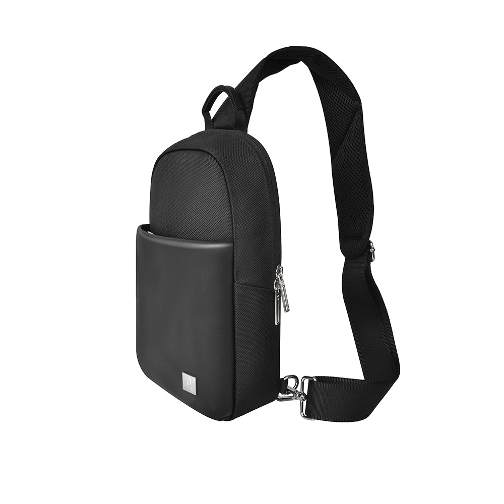 Wiwu Hali Serisi Crossbody 1680D Su Geçirmez Naylon Kumaş Omuz Askılı Çapraz Vücut Çantası Siyah