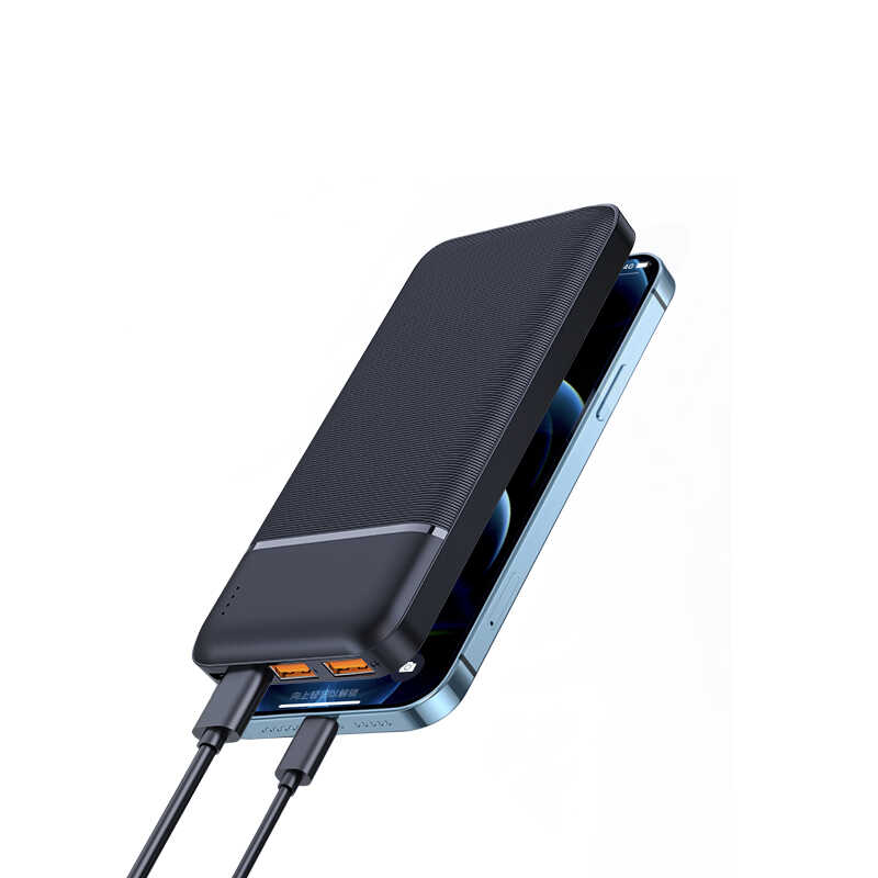 Wiwu JC-19 PD Hızlı Şarj Özellikli Şarj Göstergeli Powerbank 20W 10000mAh Siyah