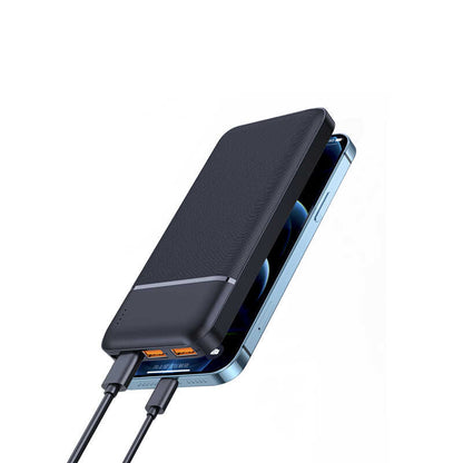 Wiwu JC-19 PD Hızlı Şarj Özellikli Şarj Göstergeli Powerbank 20W 10000mAh Siyah