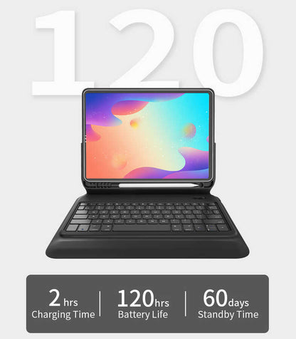 Wiwu Keyboard Folio Kablosuz Klavyeli Kılıf Siyah