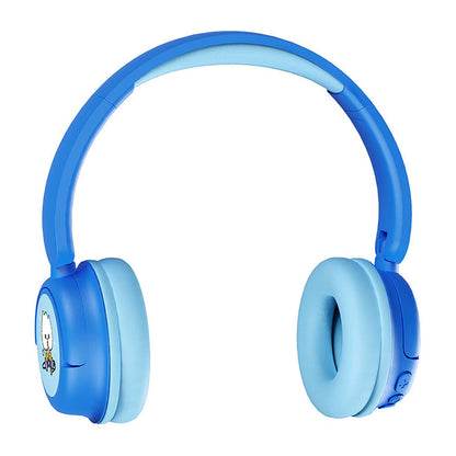 Wiwu KTD-02 Ayarlanabilir Kulak Üstü Kablolu ve Bluetooth 5.3 Çocuk Kulaklığı Mavi