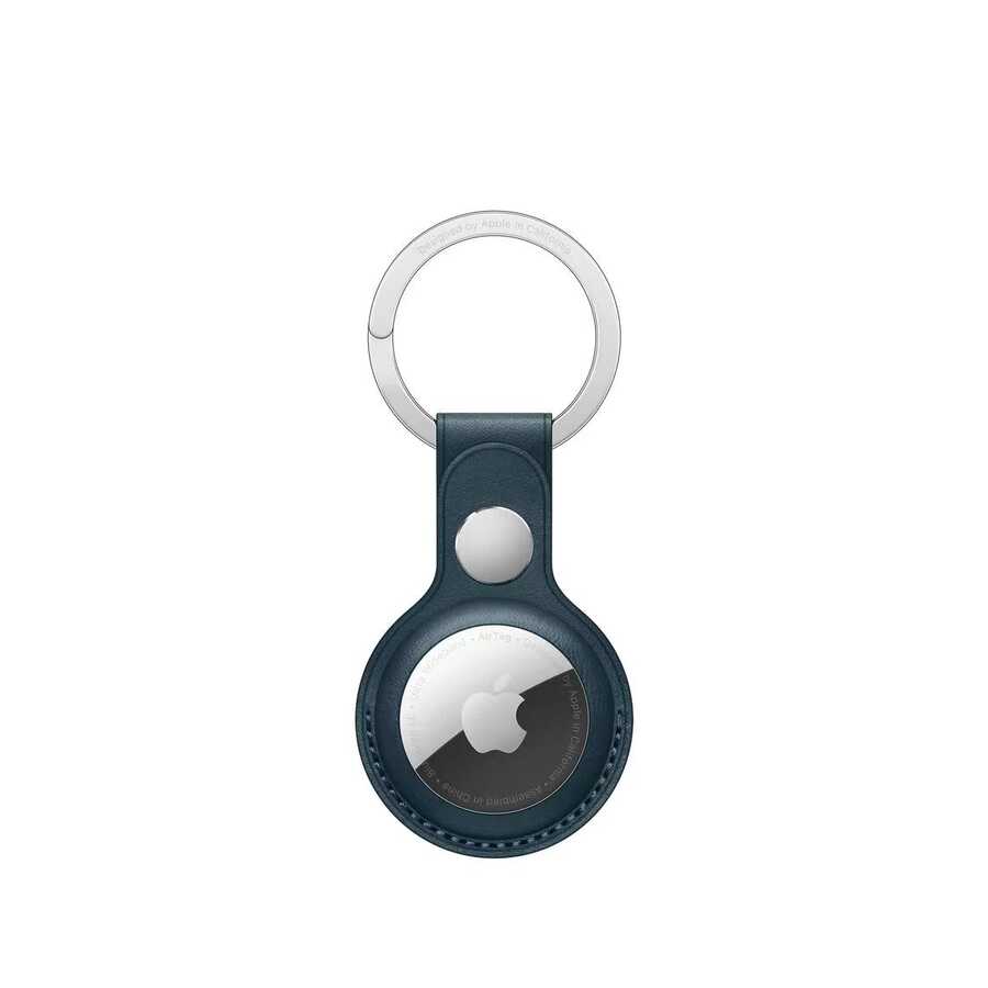 Wiwu Leather Key Ring Airtag Keychain Brown
