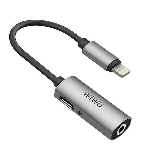 Wiwu LT01 Lightning Audio Adapter Gray 