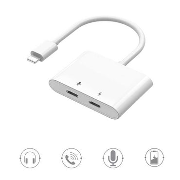 Wiwu LT01 Plus Lightning Audio Adapter White 