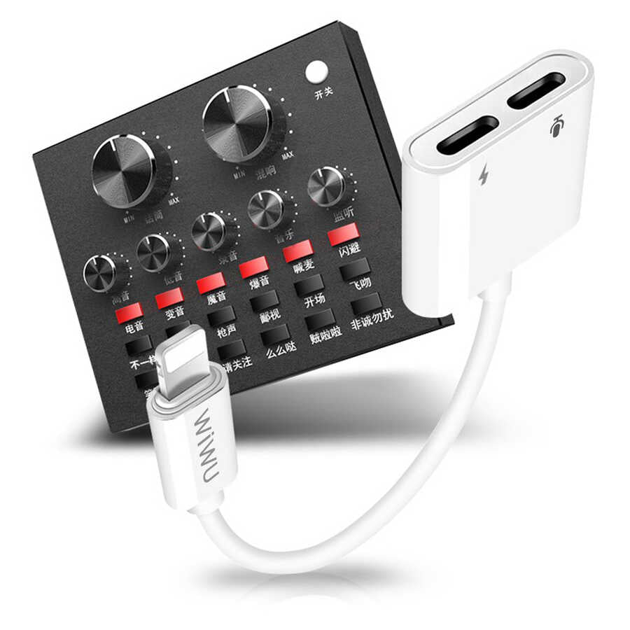 Wiwu LT01 Plus Lightning Audio Adapter White 