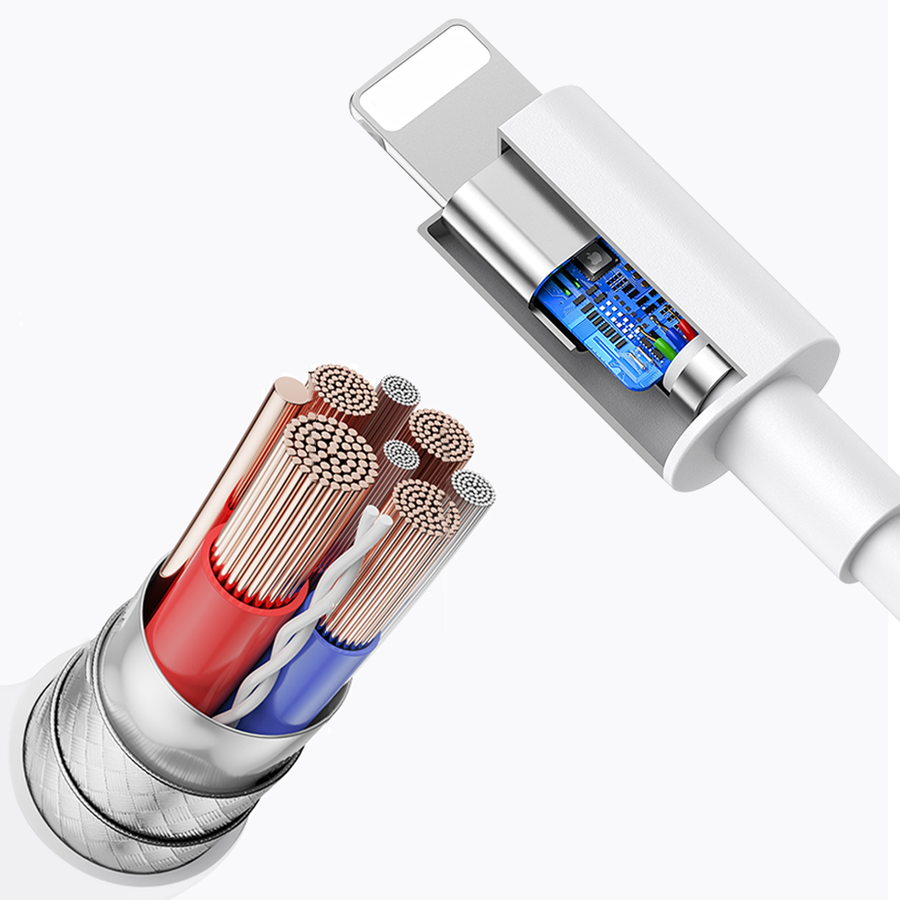 Wiwu LT01 Pro Lightning Audio Adapter White 