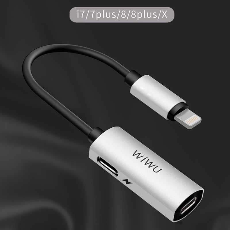 Wiwu LT02 Plus Lightning Audio Adapter Gray 