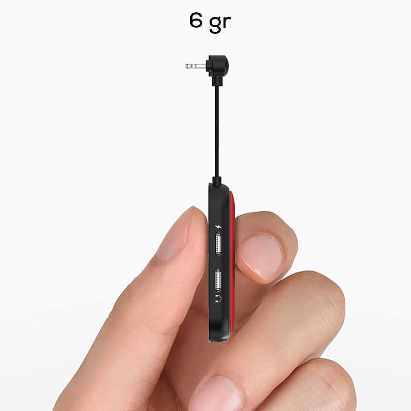 Wiwu LT06 Lightning Audio Adapter Black 