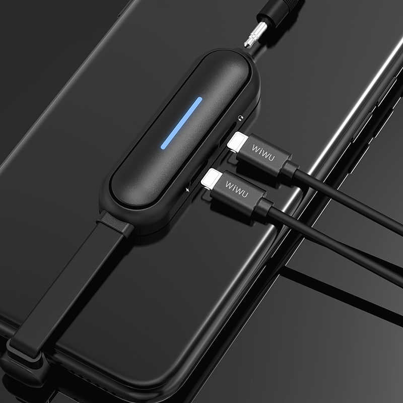 Wiwu LT06 Lightning Audio Adapter Black 