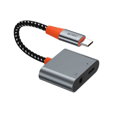 Wiwu LT10 Type-C to 3.5mm Aux Converter Audio Adapter Gray 