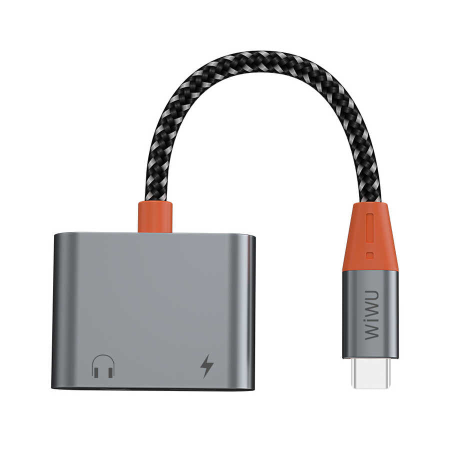 Wiwu LT10 Type-C to 3.5mm Aux Converter Audio Adapter Gray 