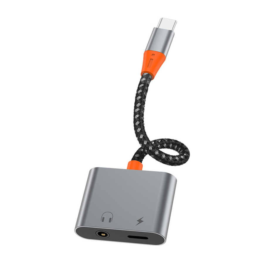 Wiwu LT10 Type-C to 3.5mm Aux Converter Audio Adapter Gray 