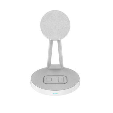 Wiwu M13 2 in 1 Wireless Charging Station with Stand Gray 