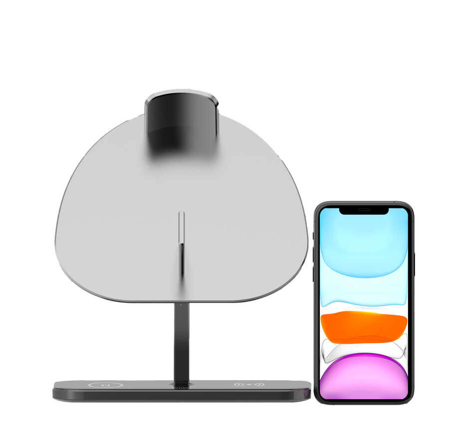 Wiwu M15 Magnetic Wireless Charging Stand 15+15W Max. Gray