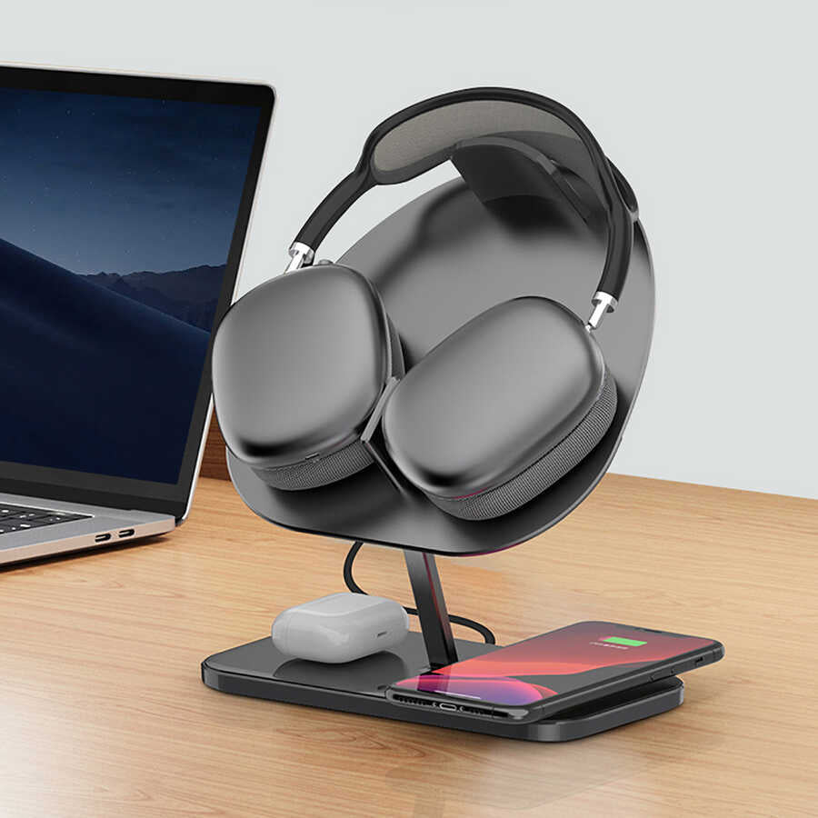 Wiwu M15 Magnetic Wireless Charging Stand 15+15W Max. Gray
