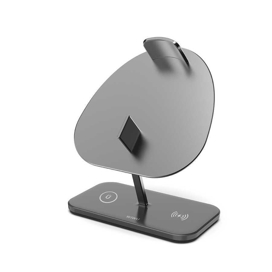 Wiwu M15 Magnetic Wireless Charging Stand 15+15W Max. Gray