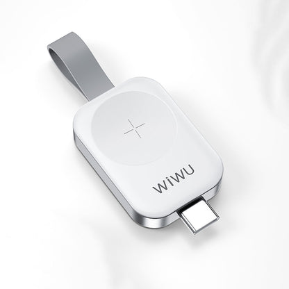 Wiwu M16 Pro Akıllı Saat Mini Wireless Magnetik Şarj Aleti 2.5W Beyaz