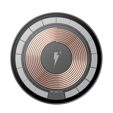 Wiwu M17 Magnetic Intelligent Transparent Wireless Charger Ultra Thin Transparent 15W Android iOS Support Black