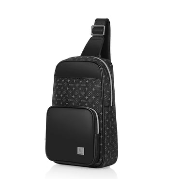 Wiwu Master Fingerprint Lock Series Waterproof Crossbody Bag with Fingerprint Lock Black 