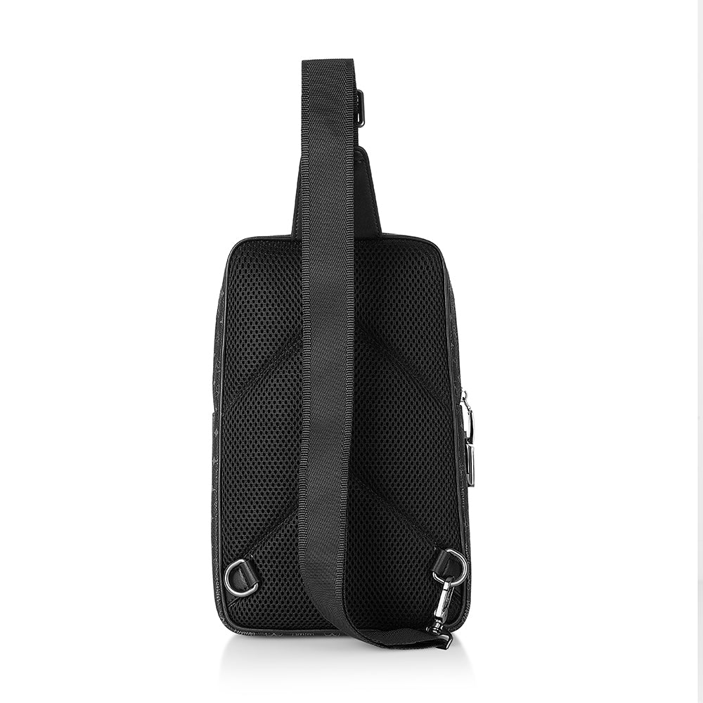 Wiwu Master Fingerprint Lock Series Waterproof Crossbody Bag with Fingerprint Lock Black 