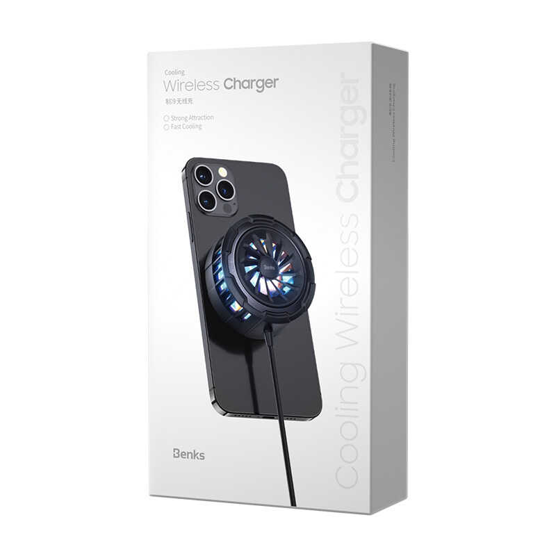 Benks W07 Cooling M-safe Wireless Charger Black