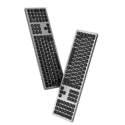 Wiwu MKB-03 Magic Keyboard Master iOS Android Windows İşletim Sistemi Uyumlu Bluetooth Kablosuz Klavye Gri