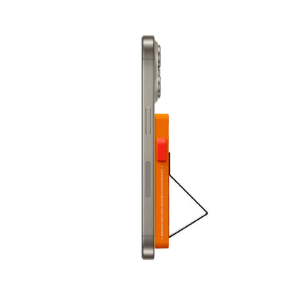 Wiwu MW-002 Pop-Up Buton Tasarımlı 6 Hazneli Magnetik Standlı Kartlık Gri