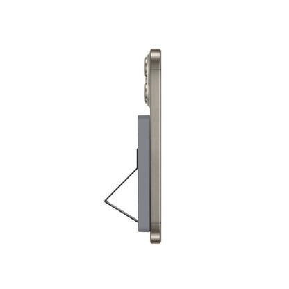 Wiwu MW-002 Pop-Up Buton Tasarımlı 6 Hazneli Magnetik Standlı Kartlık Gri