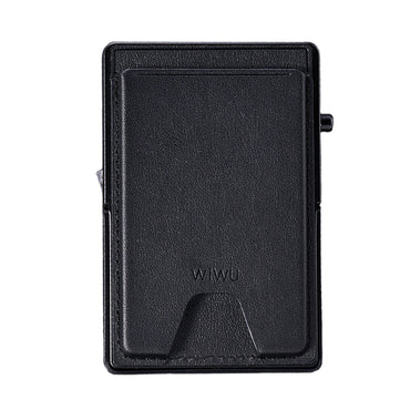 Wiwu MW-006 Tasarımlı 6 Hazneli PU Magnetik Standlı Kartlık Siyah