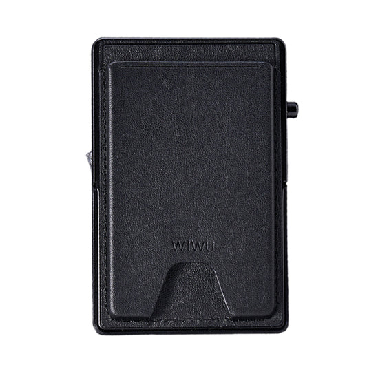 Wiwu MW-006 Tasarımlı 6 Hazneli PU Magnetik Standlı Kartlık Siyah
