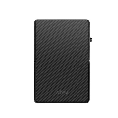 Wiwu MW-007 Warriors Pop-Up Buton Tasarımlı Magnetik Aramid Fiber Metal Standlı Kartlık Titanyum