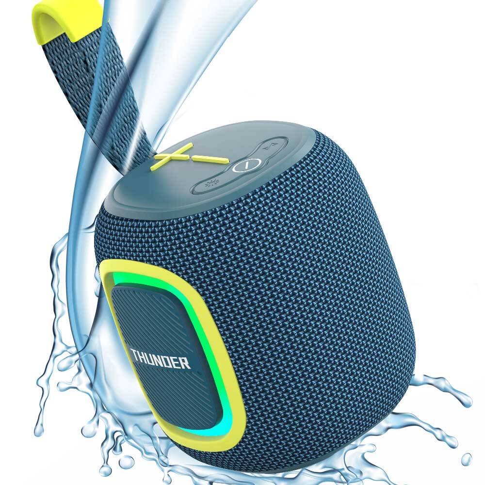 Wiwu P25 RGB Led Işıklı Wireless Bluetooth 5.3 Speaker Hoparlör Mavi